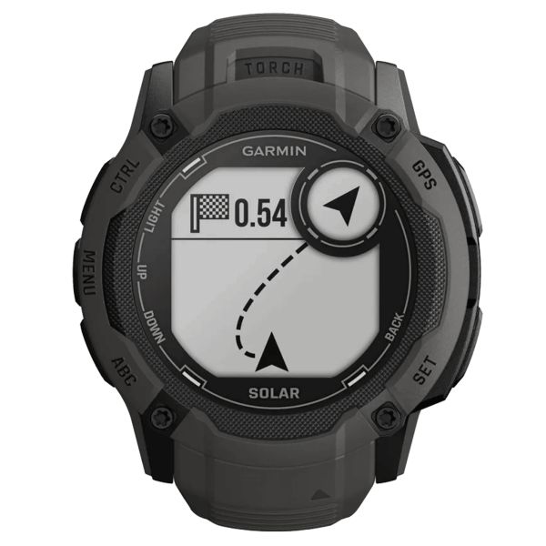 Garmin Instinct 2X Solar Graphite watch with black silicone strap 50 mm