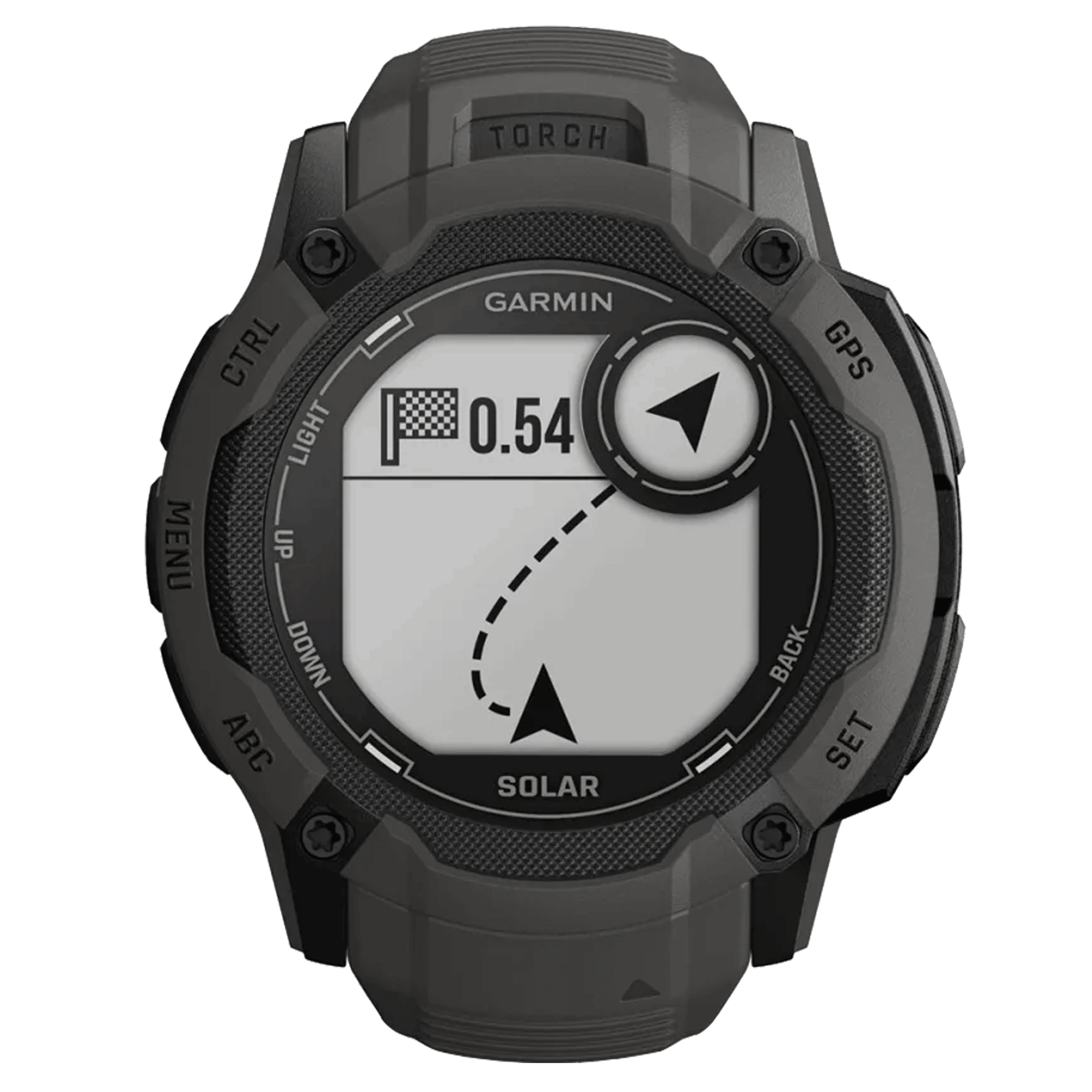 Garmin Instinct 2X Solar Graphite watch with black silicone strap 50 mm