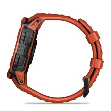 Montre Garmin Instinct 2X Solar Rouge bracelet silicone rouge 50 mm 010-02805-01