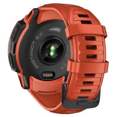 Garmin Instinct 2X Solar Red watch with red silicone strap 50 mm