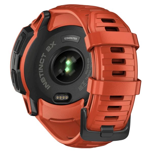 Montre Garmin Instinct 2X Solar Rouge bracelet silicone rouge 50 mm 010-02805-01