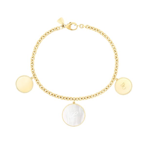 Lepage Colette Personalized bracelet in yellow gold