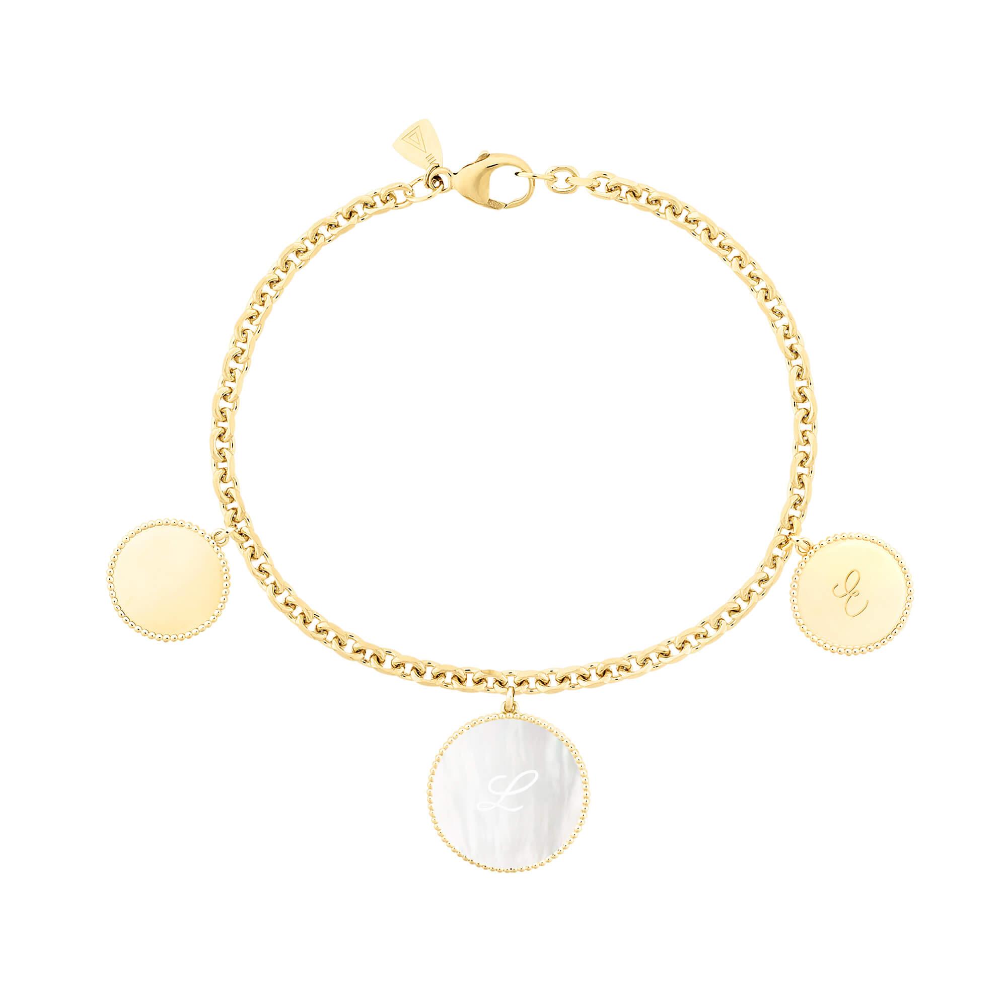 Lepage Colette Personalized bracelet in yellow gold