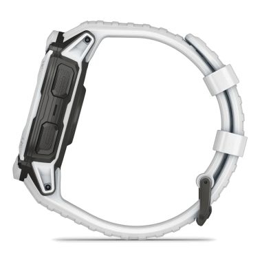 Montre Garmin Instinct 2X Solar Blanche bracelet silicone blanc 50 mm 010-02805-04