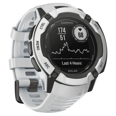 Montre Garmin Instinct 2X Solar Blanche bracelet silicone blanc 50 mm 010-02805-04