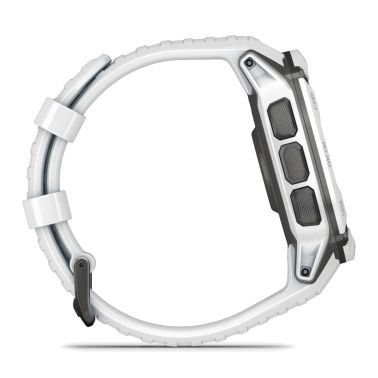 Montre Garmin Instinct 2X Solar Blanche bracelet silicone blanc 50 mm 010-02805-04