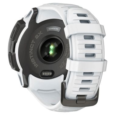 Montre Garmin Instinct 2X Solar Blanche bracelet silicone blanc 50 mm 010-02805-04