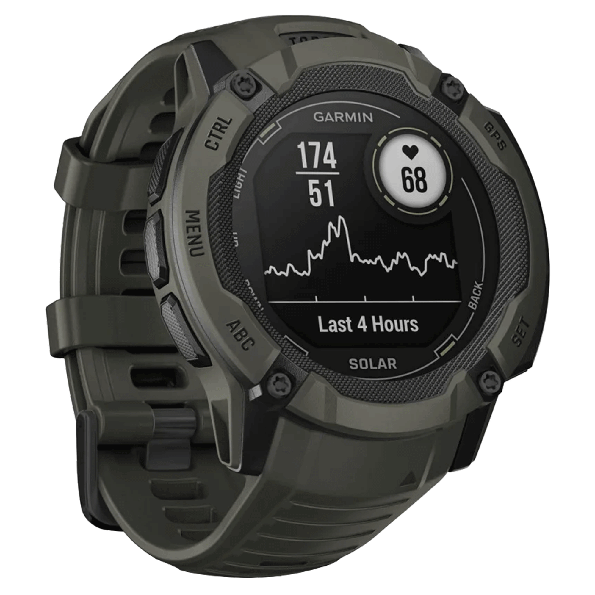 Montre Garmin Instinct 2X Solar Verte Moss 50 mm 0100280505 Lepage