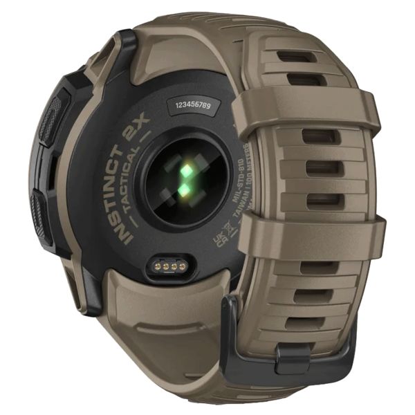 Montre Garmin Instinct 2X Solar Tactical Edition Beige Coyotte bracelet silicone beige 50 mm 010-02805-02