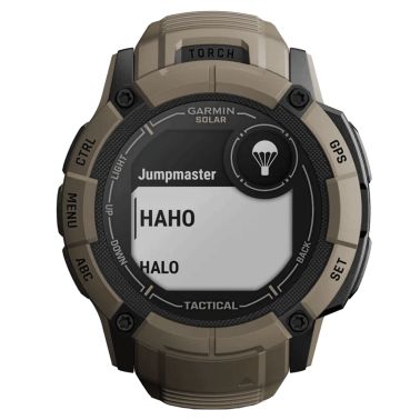 Montre Garmin Instinct 2X Solar Tactical Edition Beige Coyotte bracelet silicone beige 50 mm 010-02805-02