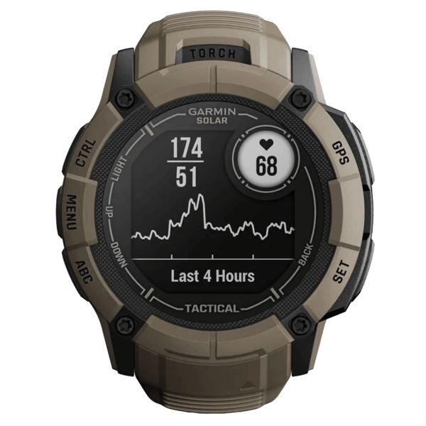 殿堂 Solar 2X Instinct Garmin Tactical 010-02805-02 Watch Beige ラウンド用品・アクセサリー