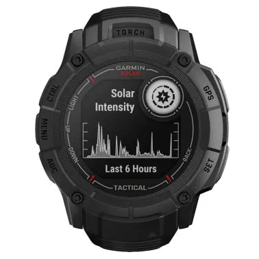 Montre Garmin Instinct 2X Solar Tactical Edition Noire bracelet silicone noir 50 mm 010-02805-03