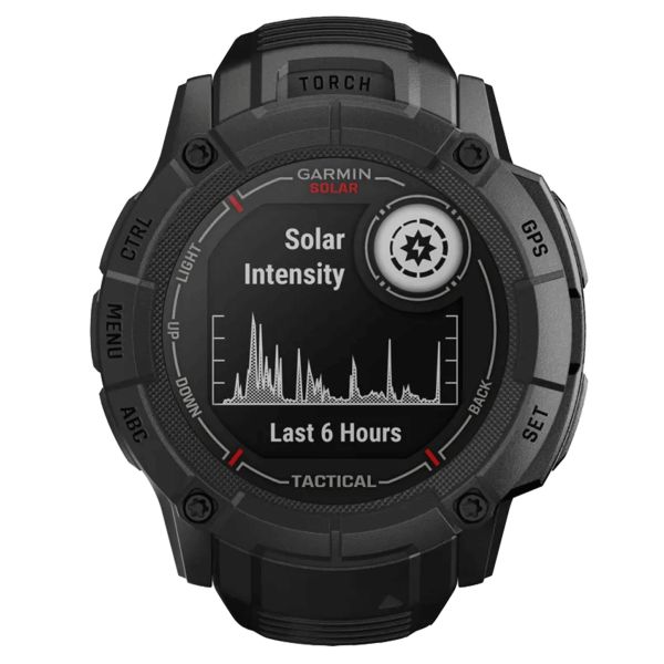 Garmin Instinct 2X Solar Tactical Edition Watch Black Silicone Strap 50 mm