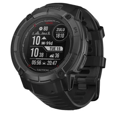 Garmin Instinct 2X Solar Tactical Edition Watch Black Silicone Strap 50 mm