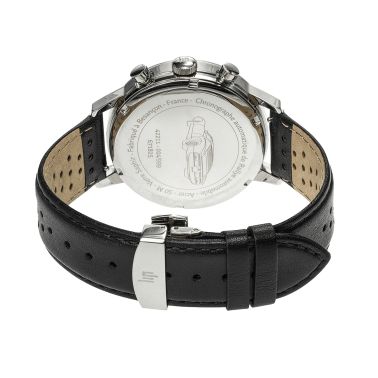 Montre Lip Rallye Chrono Edition Limitée automatique cadran vert bracelet cuir noir 42 mm