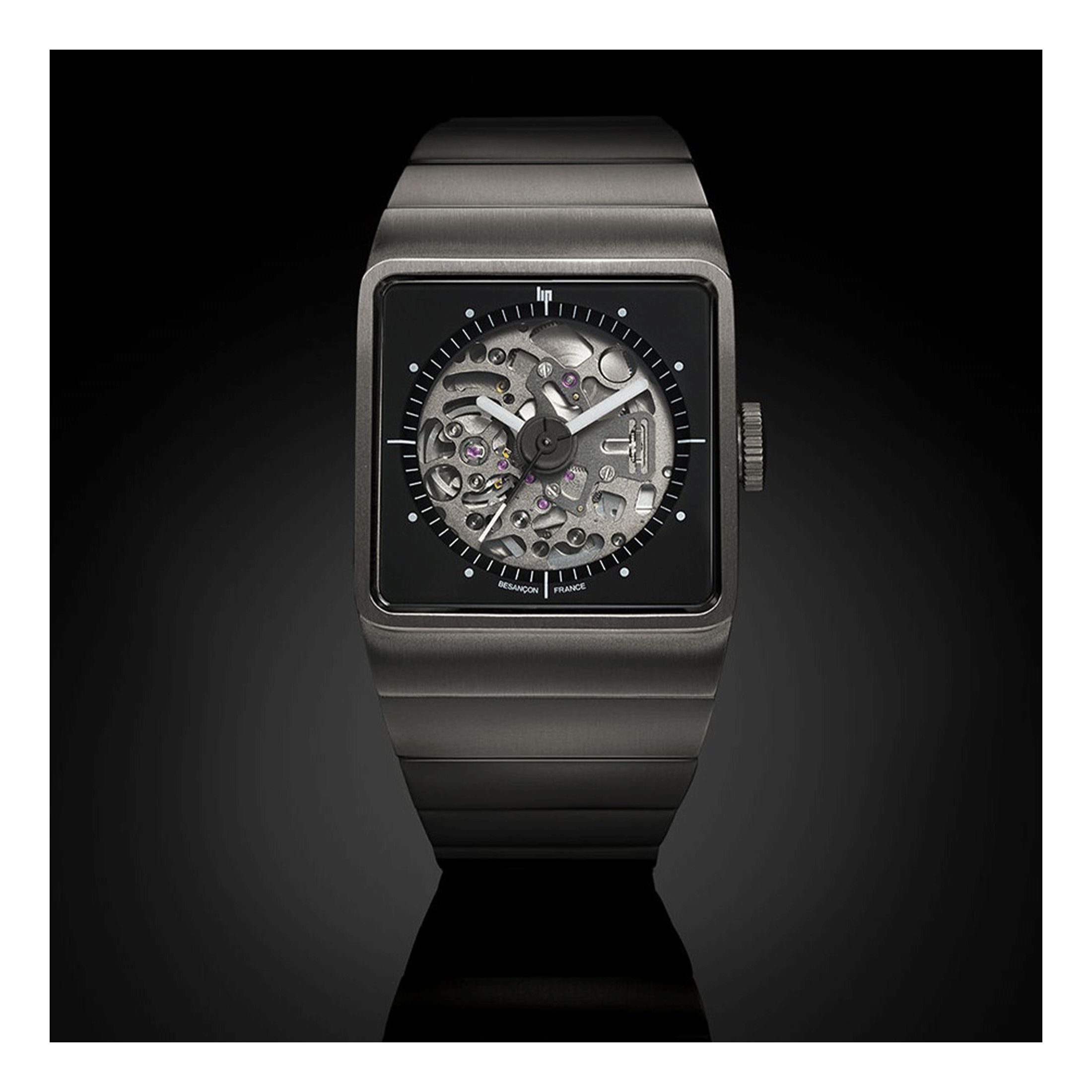 Montre Lip BIG TV Titane Squelette automatique 671656- Lepage