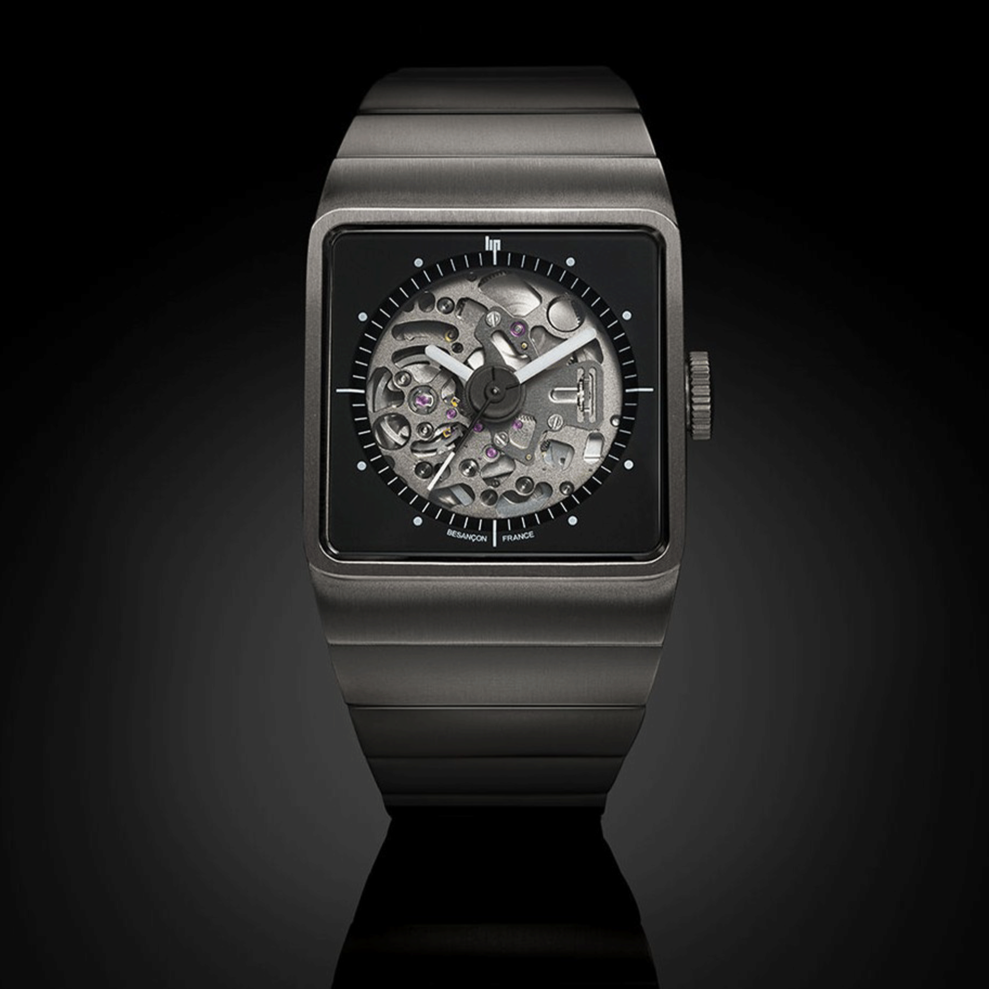 Montre Lip BIG TV Titane Squelette automatique 671656 Lepage
