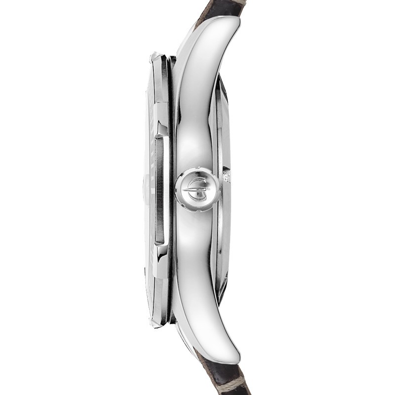 Montre Michel Herbelin Trophy Inland automatique cadran gris météorite bracelet cuir vieilli 42 mm