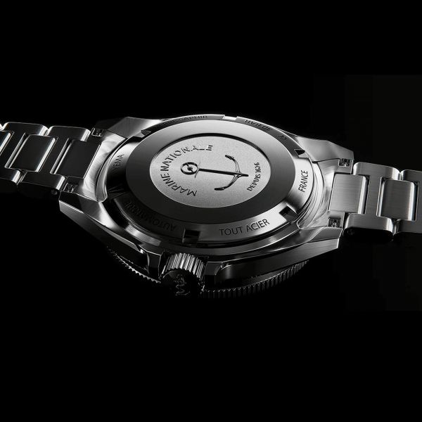 Montre Yema Navygraf Marine Nationale GMT automatique cadran bleu bracelet caoutchouc noir 38,5 mm YNAV23MN-GRBS