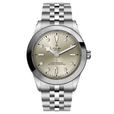 Montre Tudor Black Bay 39 COSC automatique index diamants cadran champagne clair bracelet acier 39 mm M79660-0006