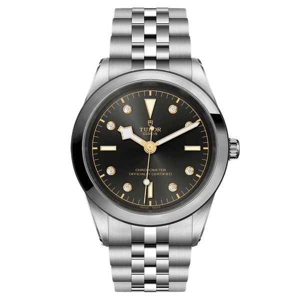 Tudor Black Bay 41 COSC automatic watch with diamond markers anthracite dial steel bracelet 41 mm M79680-0004