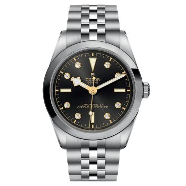 Tudor Black Bay 36 COSC automatic watch with diamond markers anthracite dial steel bracelet 36 mm M79640-0004