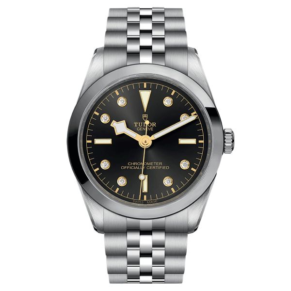 Tudor Black Bay 36 COSC automatic watch with diamond markers anthracite dial steel bracelet 36 mm M79640-0004
