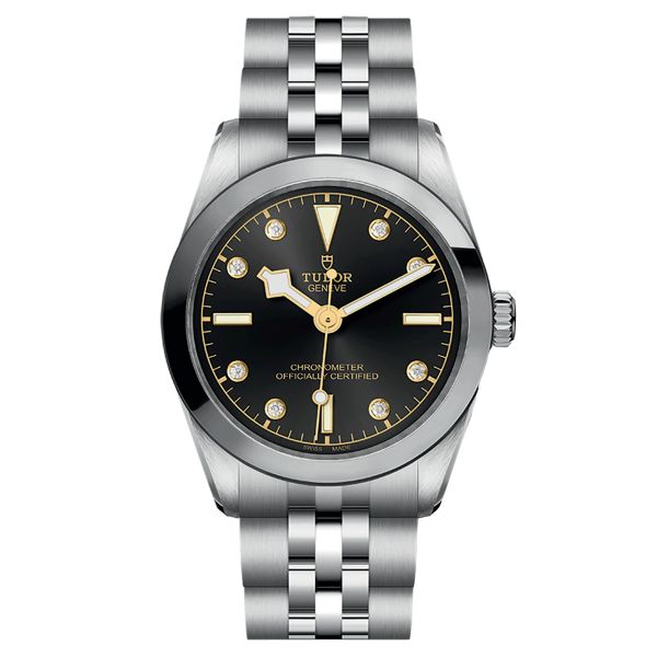 Tudor Black Bay 31 COSC automatic watch with diamond markers anthracite dial steel bracelet 31 mm M79600-0004