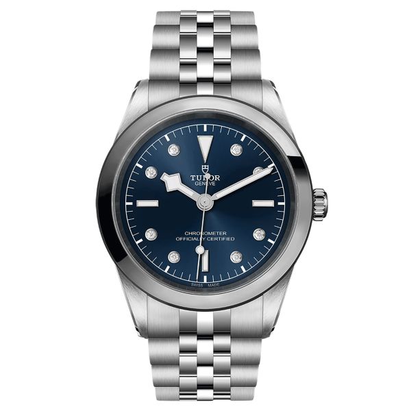 Tudor Black Bay 41 COSC automatic watch with diamond markers blue dial steel bracelet 41 mm M79680-0005