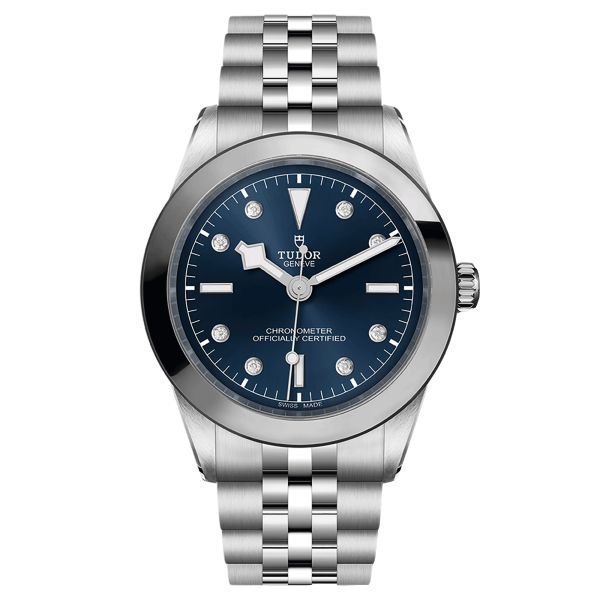 Tudor Black Bay 39 COSC automatic watch with diamond markers blue dial steel bracelet 39 mm M79660-0005