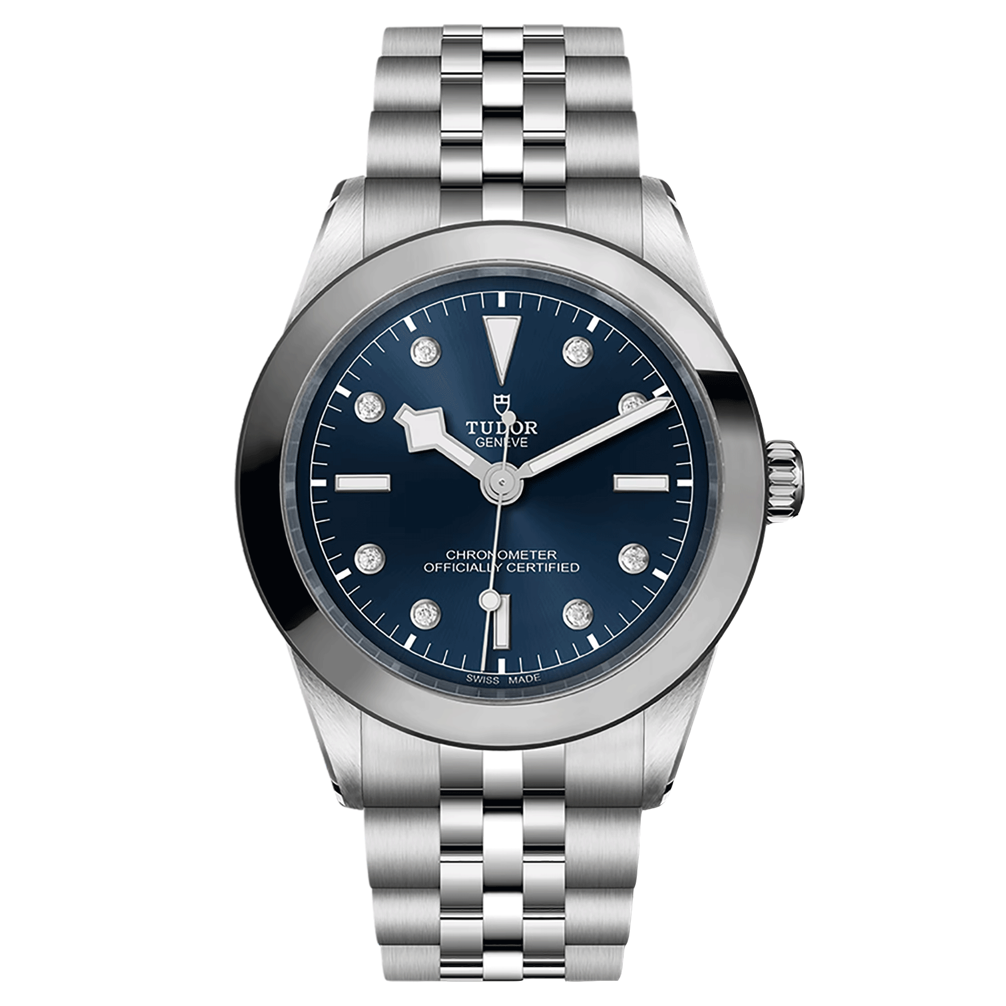 Montre Tudor Black Bay 39 COSC automatique index diamants cadran bleu bracelet acier 39 mm M79660-0005