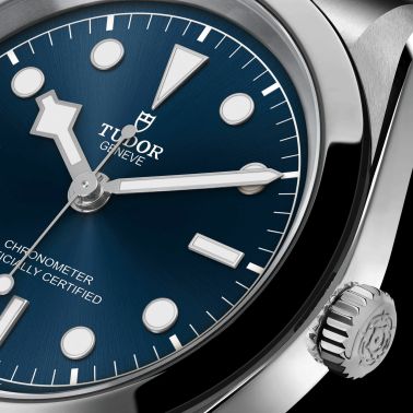 Tudor Black Bay 41 COSC automatic watch blue dial steel bracelet 41 mm M79680-0002