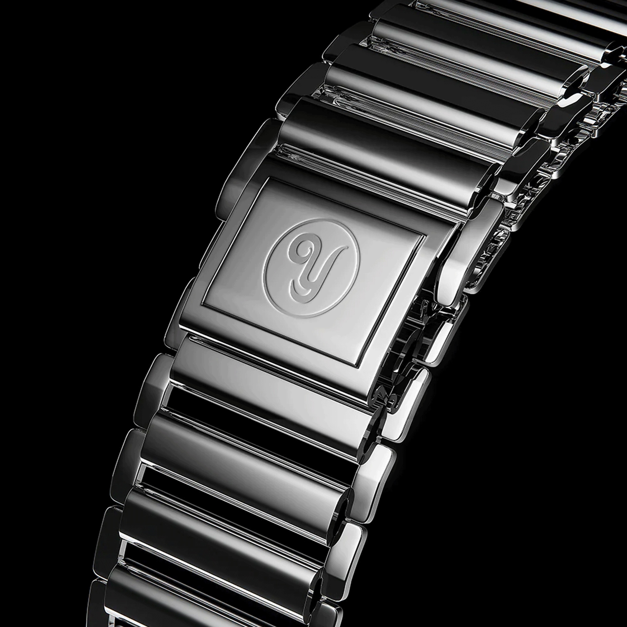 Montre Yema Urban Field mécanique cadran noir bracelet acier 20 cm Bonklip 37,5 mm YFLD23-37-AM3S