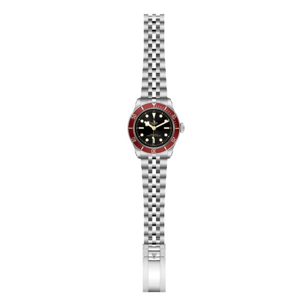 Montre Tudor Black Bay METAS lunette bordeaux automatique cadran noir bracelet acier 5 mailles 41 mm
