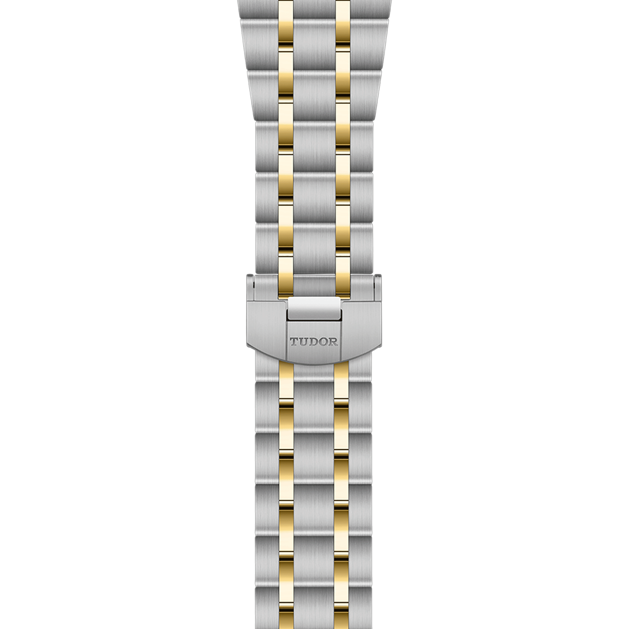 Montre Tudor Royal automatique lunette or jaune index diamants cadran chocolat bracelet acier et or jaune 38 mm M28503-0008