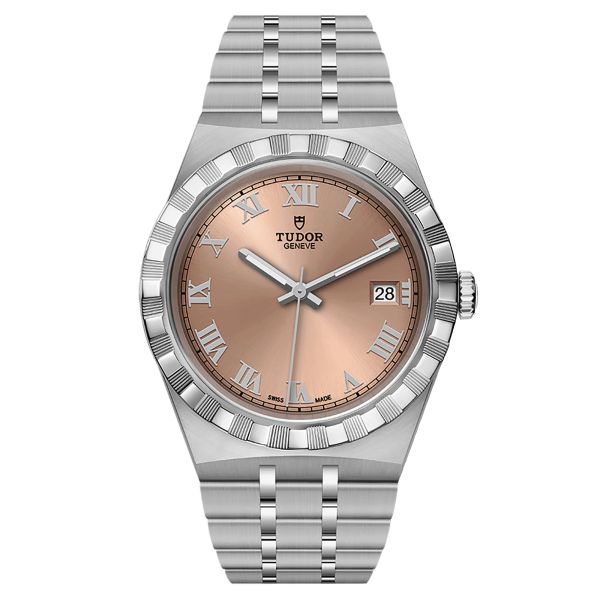 Tudor Royal automatic watch salmon dial steel bracelet 38 mm