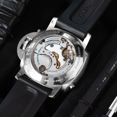 Montre Panerai Luminor 1950 Chrono Monopulsante 8 Days GMT PAM00275 mécanique 44 mm Full Set 2012