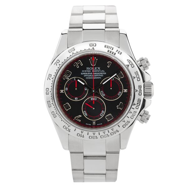 Montre Rolex Daytona "Racing" 116509 Or Blanc automatique 40 mm circa 2005