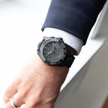 Montre TAG Heuer Aquaracer Special Edition "Black Phantom" Chronographe automatique 43 mm Full Set 2016