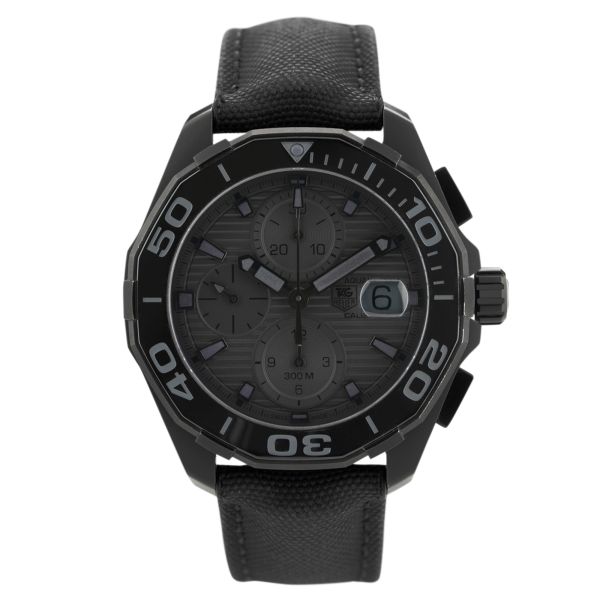 TAG Heuer Aquaracer Special Edition "Black Phantom" Chronograph automatic 43 mm Full Set 2016
