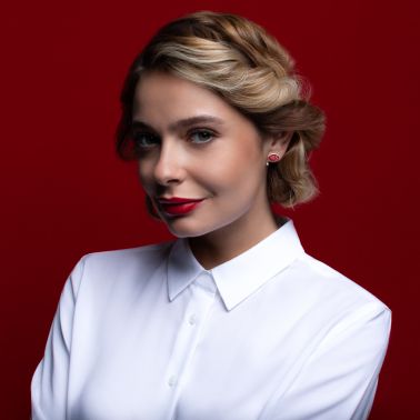 PinsLa Brune et La Blonde Yes en or jaune et diamant