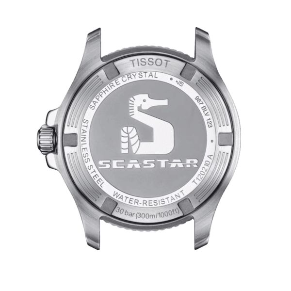 Montre Tissot Seastar 1000 quartz cadran noir bracelet acier 36 mm T120.210.11.051.00