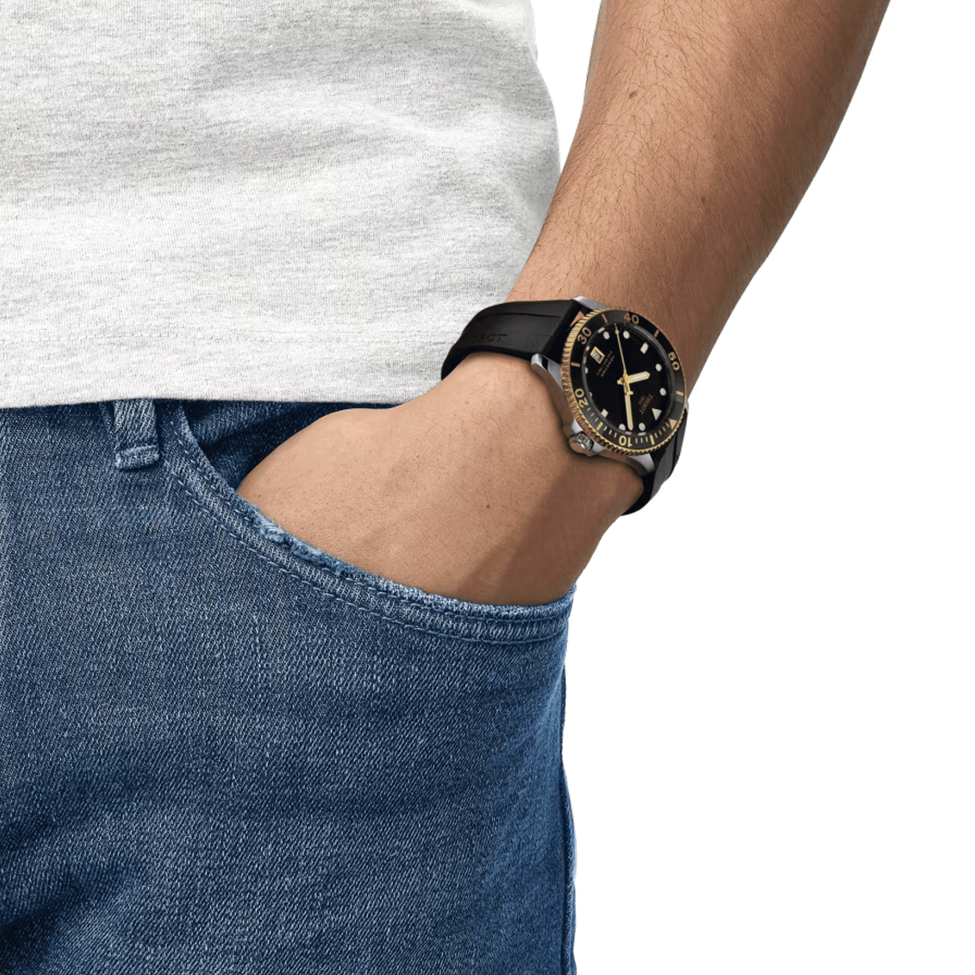 Montre Tissot Seastar 1000 PVD Or jaune quartz 40 mm T120.410.27.051.00