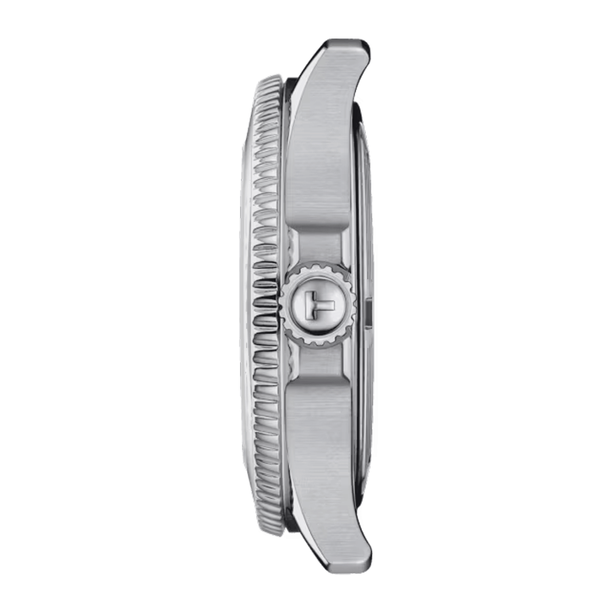 Tissot Seastar 1000 quartz watch diamond markers white mother of pearl dial white rubber strap 36 mm