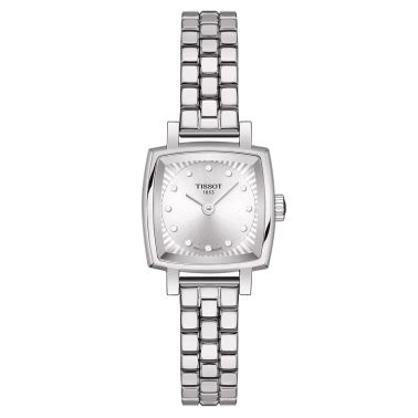 Montre Tissot T-Lady Lovely Square quartz index diamants 20 mm T058.109.11.036.01