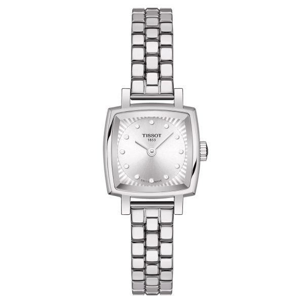 Montre Tissot T-Lady Lovely Square quartz index diamants 20 mm T058.109.11.036.01