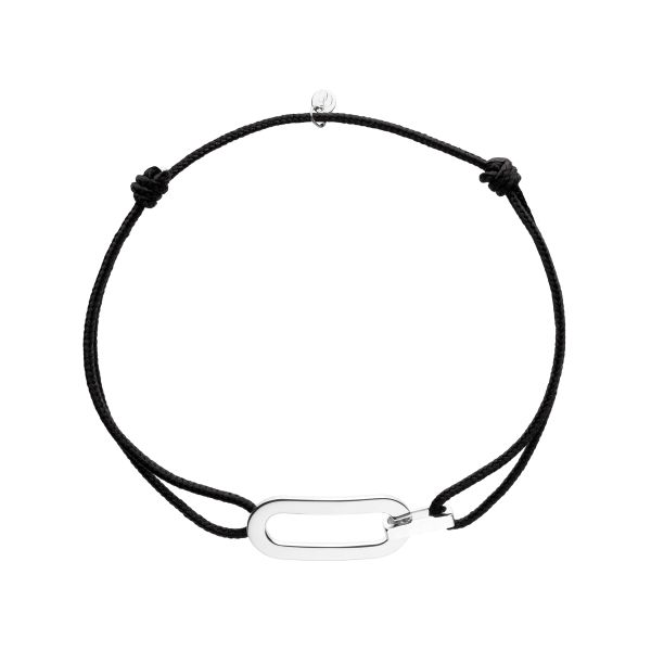 Bracelet cordon So Shocking Origine en or blanc