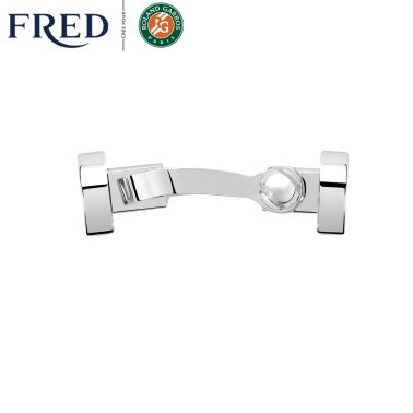 Fred Force 10 large model buckle in white gold and mandarin garnet
