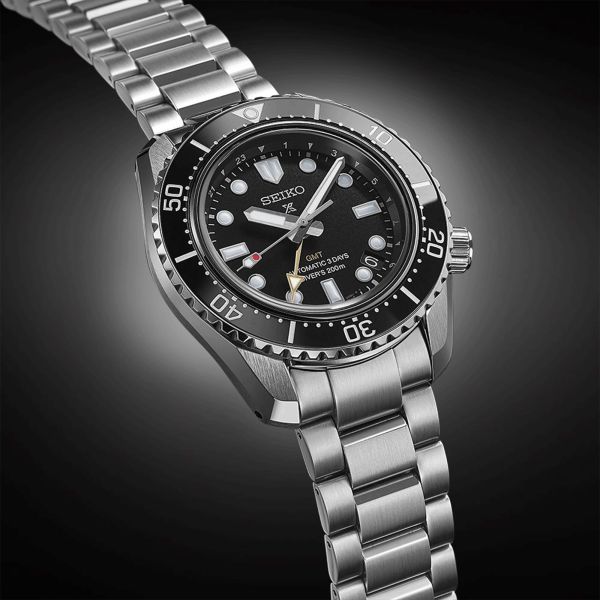 Seiko Prospex Automatic Diver's GMT 1968 "Dark Depths" black dial steel bracelet 42 mm
