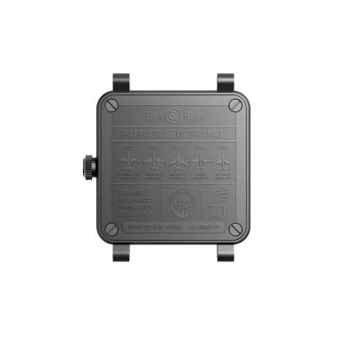 Montre Bell & Ross BR 03-92 Patrouille de France 70ème Anniversaire céramique automatique cadran bleu bracelet cuir 42 mm